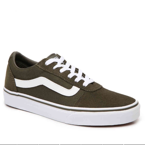 olive green suede vans